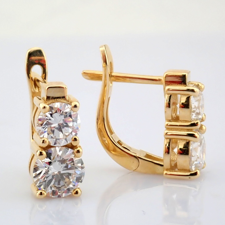 Round Cut Lab-Grown Diamond Earring - 2.5 Total Carat (MDI Certified)