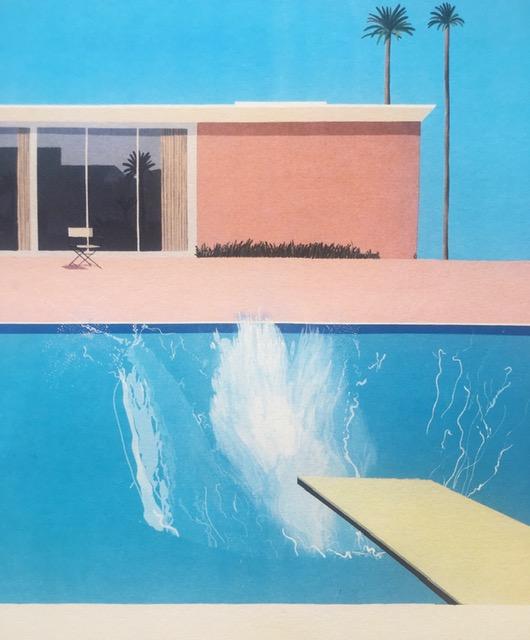 David Hockney (1937) ‘A Bigger Splash’ Lithograph In Vibrant Colours, Open Edition, 1967