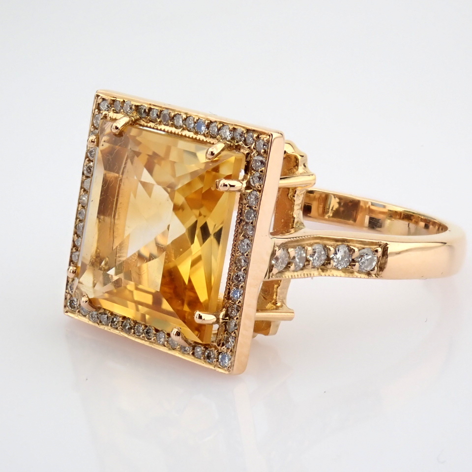Natural Diamond 18K Rose/Pink Gold Ring