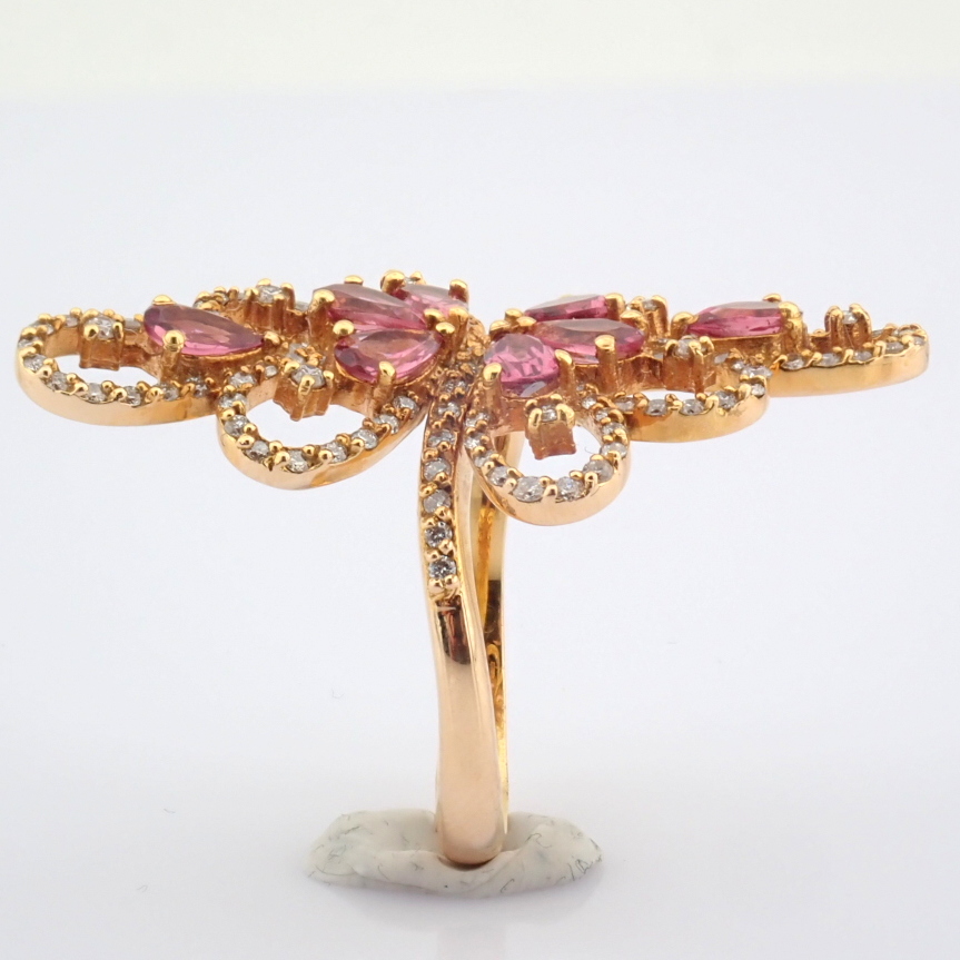 Natural Diamond 18K Rose/Pink Gold Ring