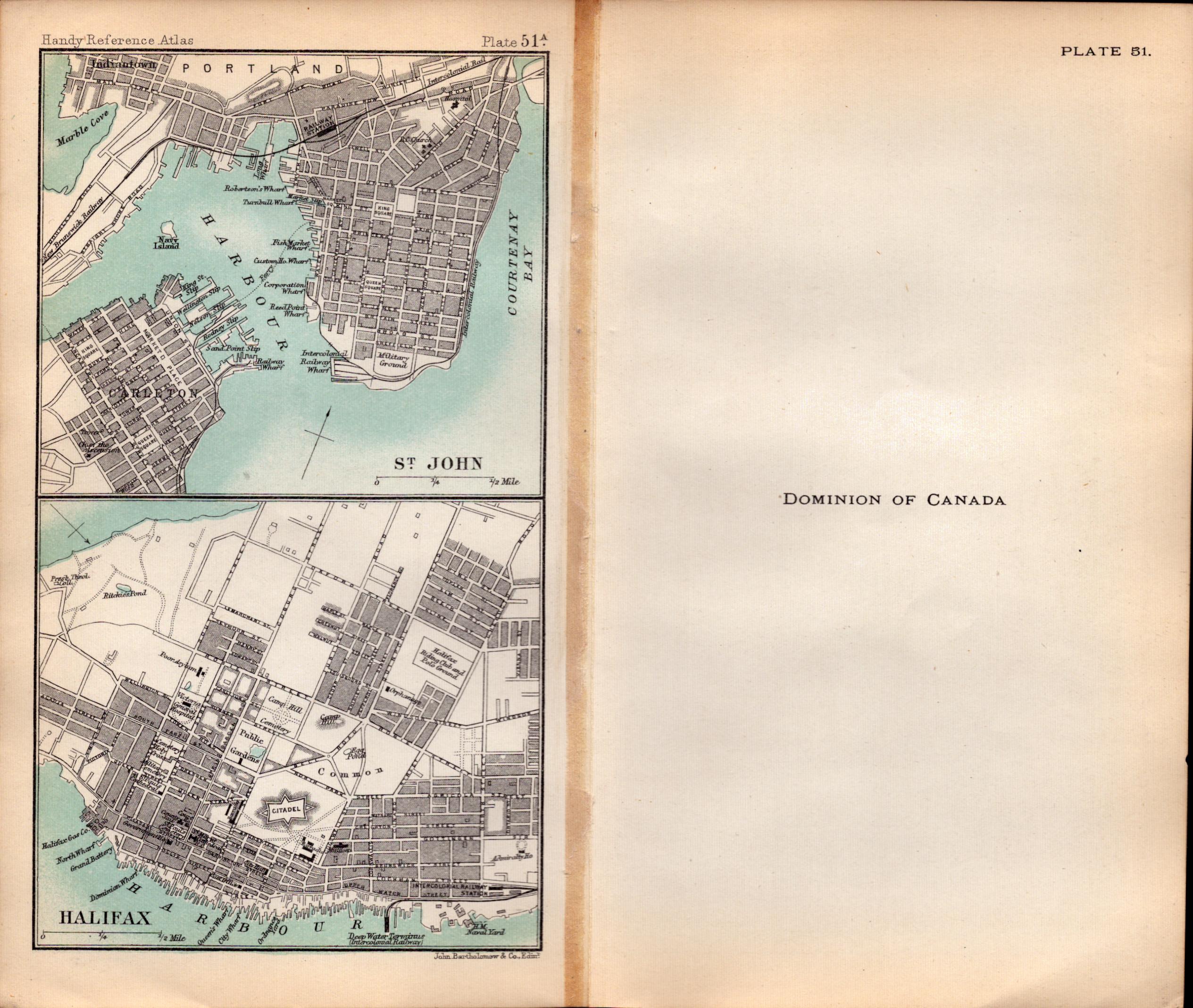 Dominion of Canada Area Double Sided Victorian Antique 1896 Map.