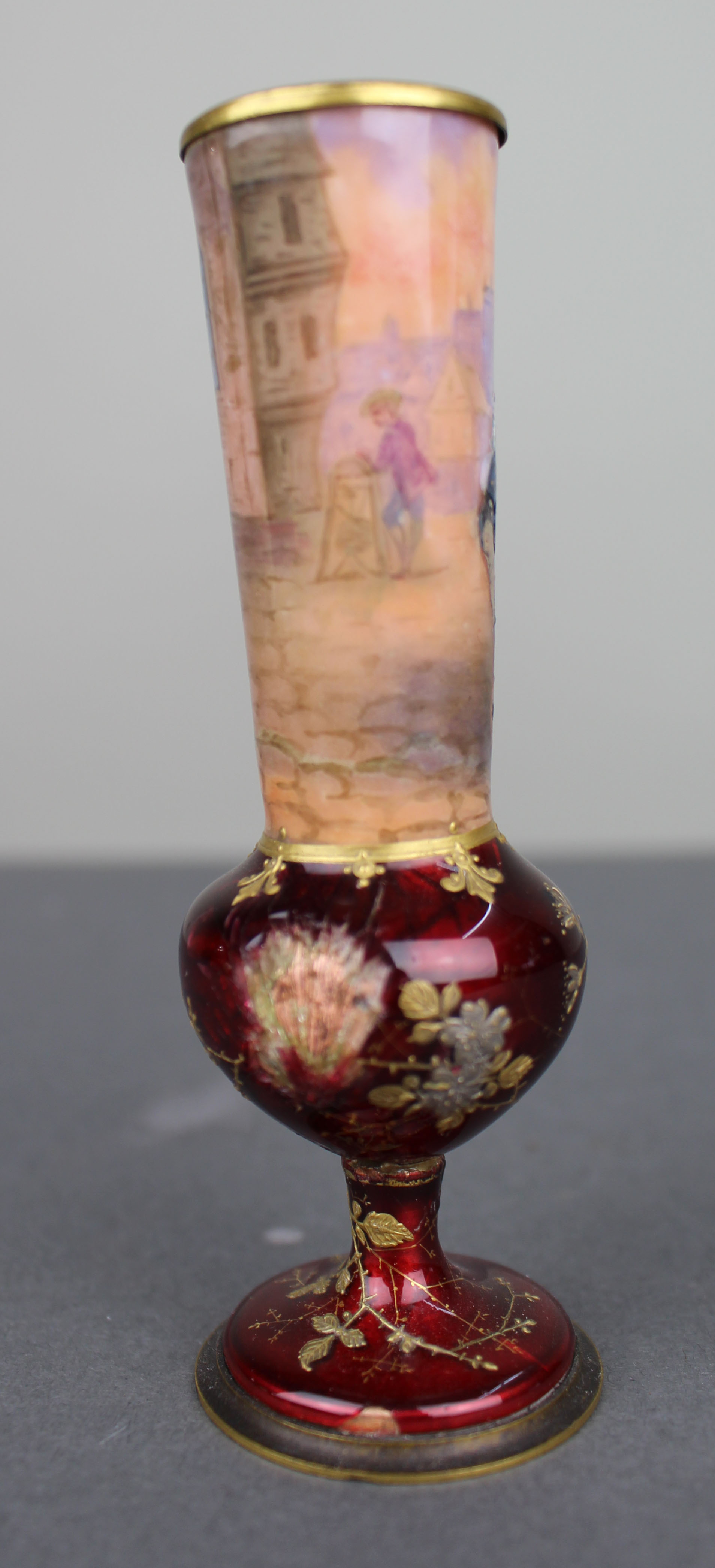 Late 19th Century Bohemian Ruby Glass Vase