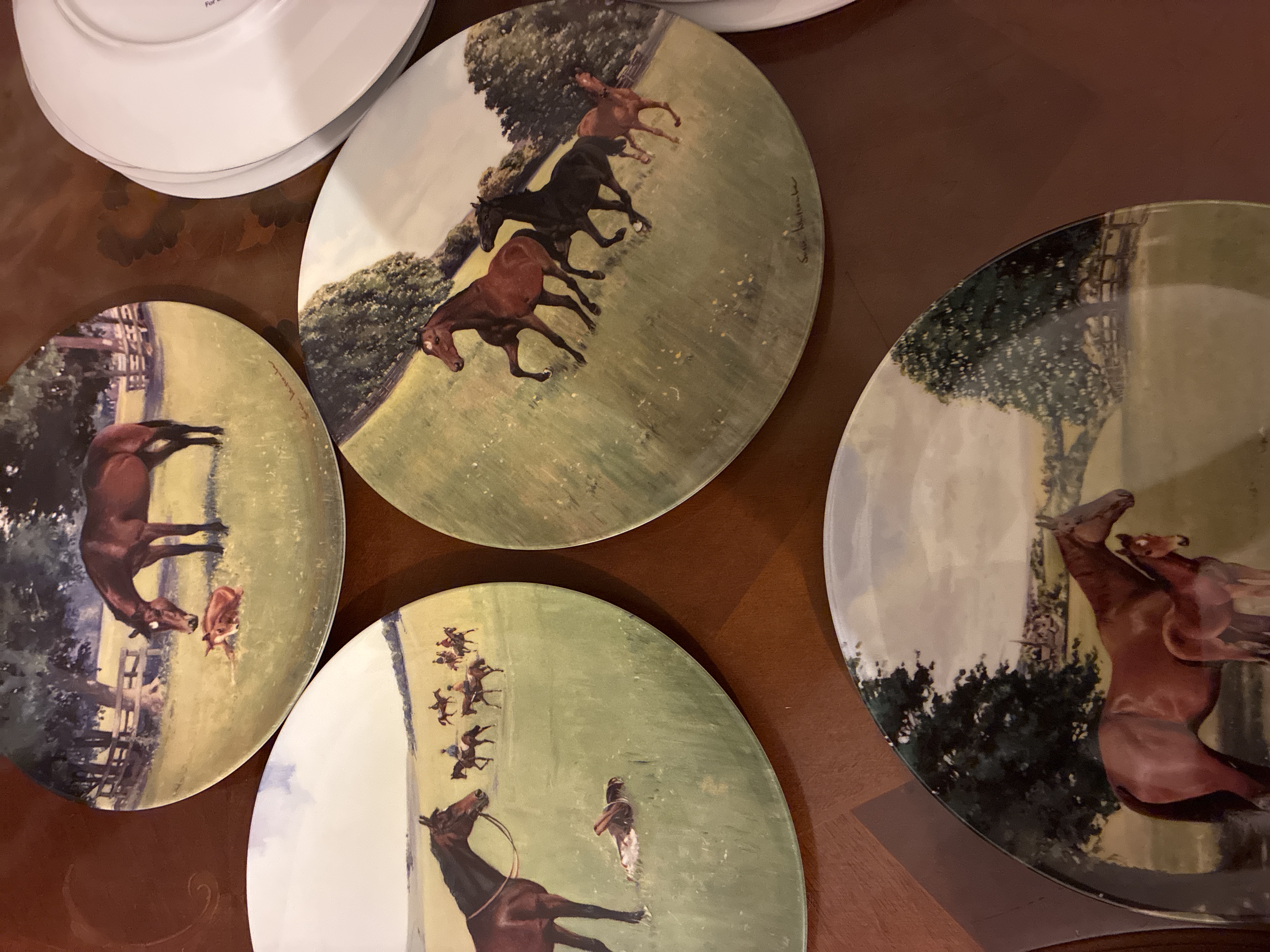 Four Coalport Collectors Plates “Life of A Thoroughbred”