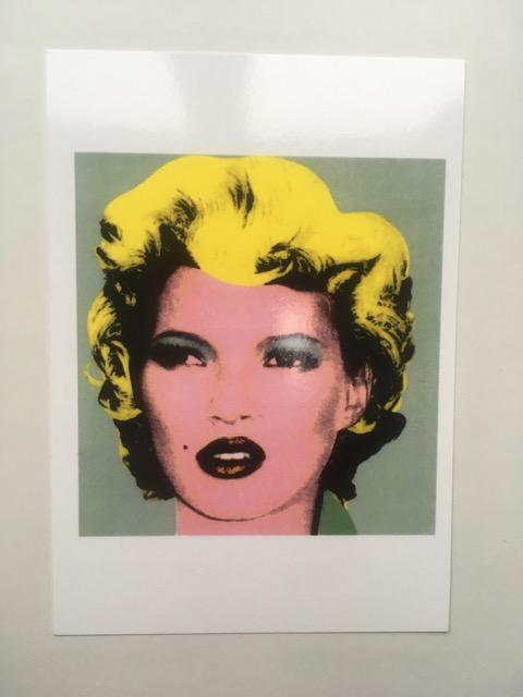 Banksy (b 1974-) Kate Moss Post Card Flyer From Crude Oils Exhibition, Notting Hill. 2005