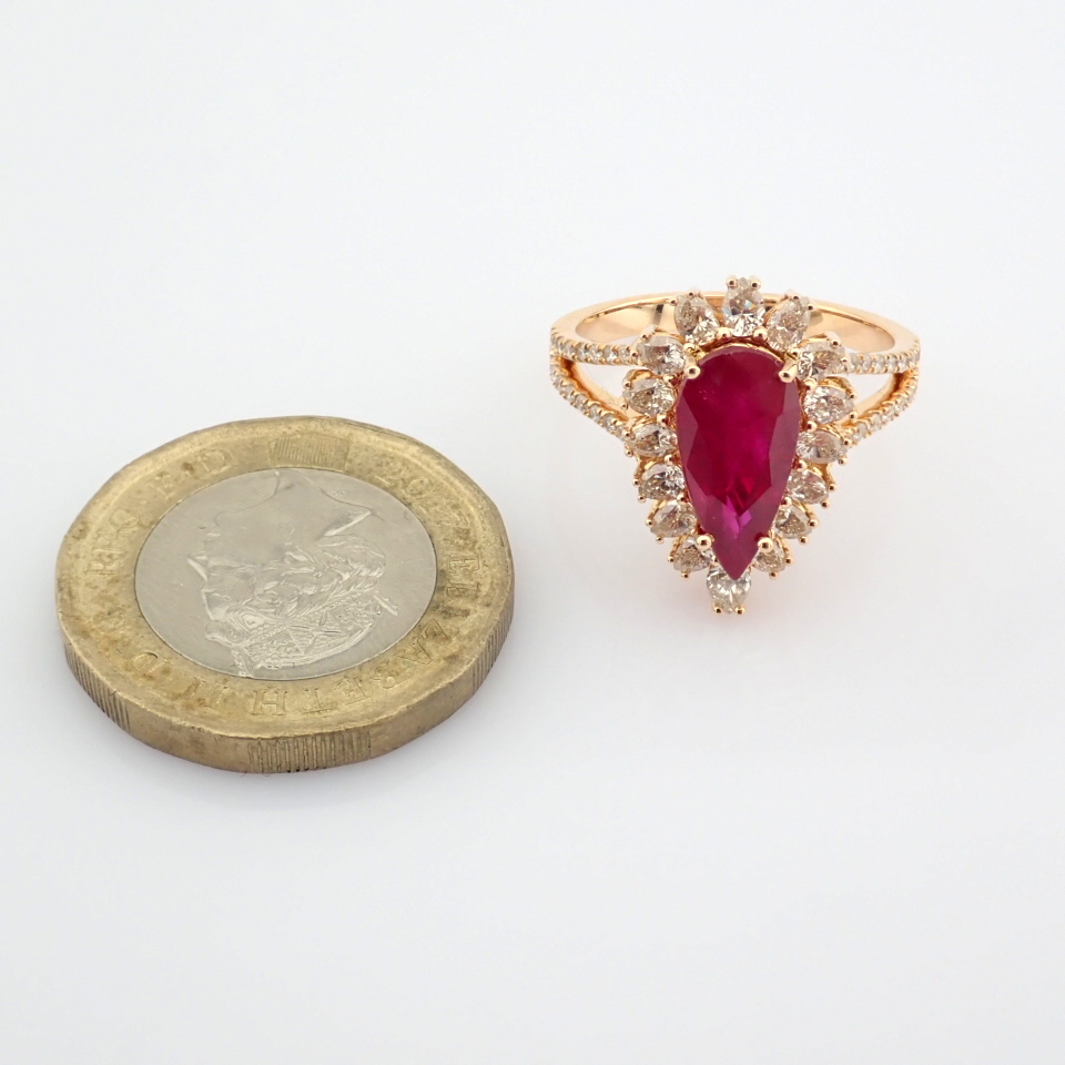 Natural Diamond 18K Rose/Pink Gold Ring