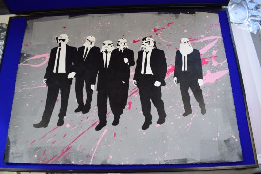 Starwars RYCA (b1981) ‘Reservoir Troopers, Mr Pinks Moment’, Screenprint, Signed, Unique, 2013