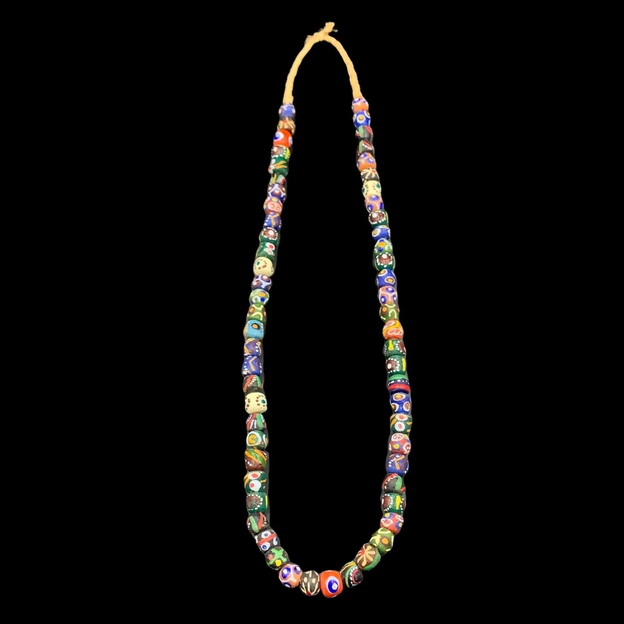 Genuine African Multi Colour Glass Beads, African Glass Beads, GR-QY-25