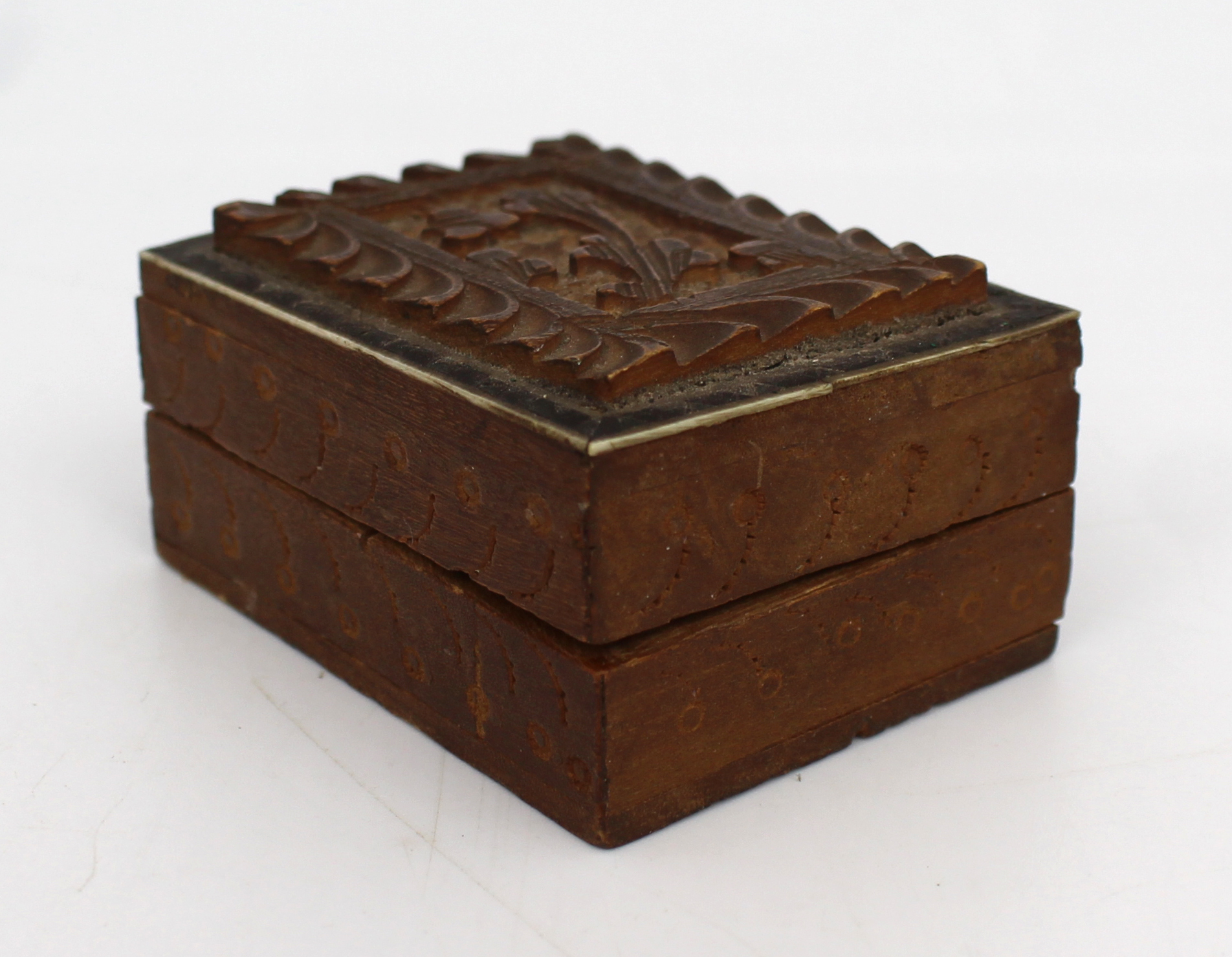 Small Carved Wooden Box