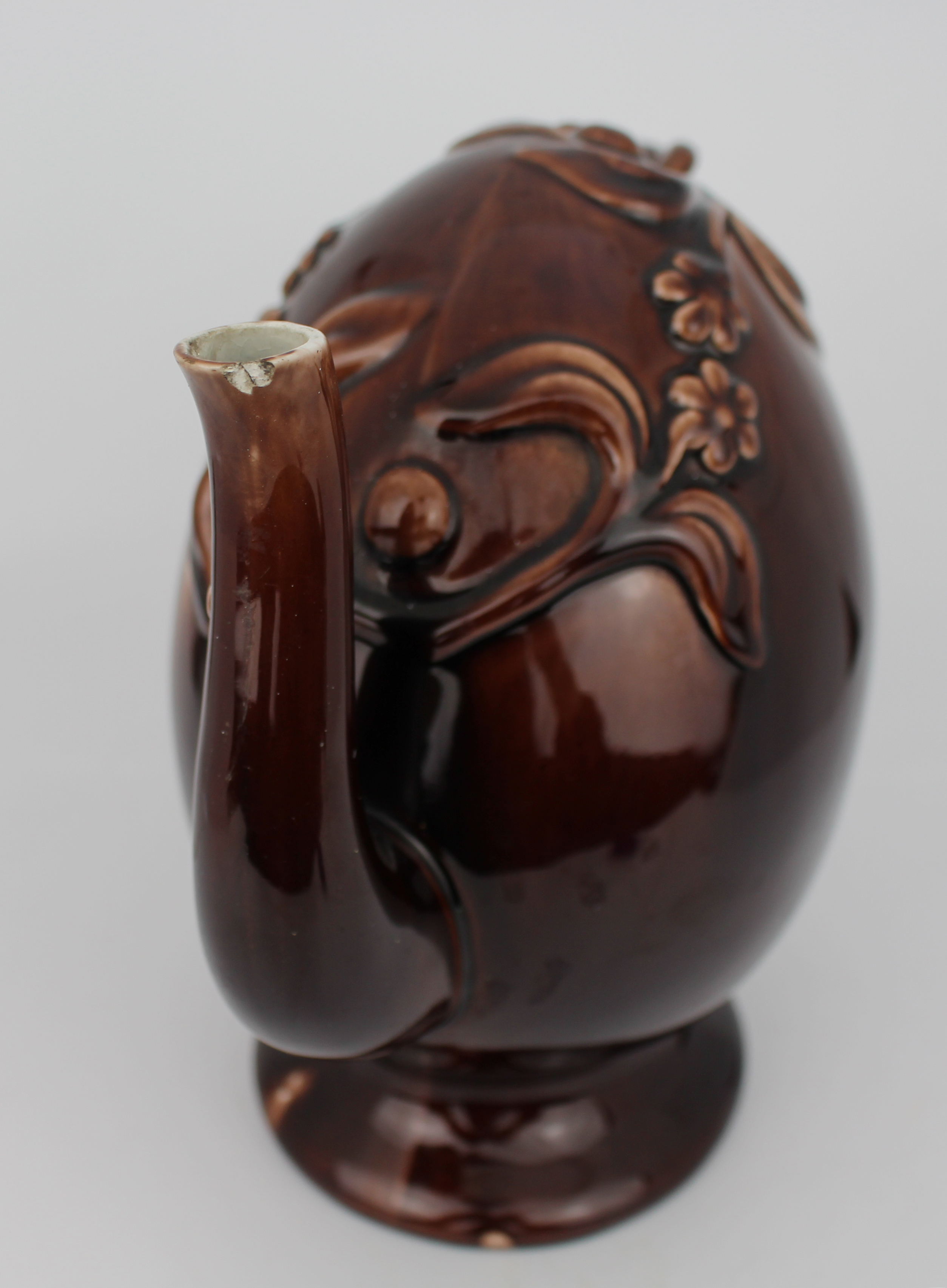 Victorian Minton Treacle Glazed Cadogan Teapot, c. 1880