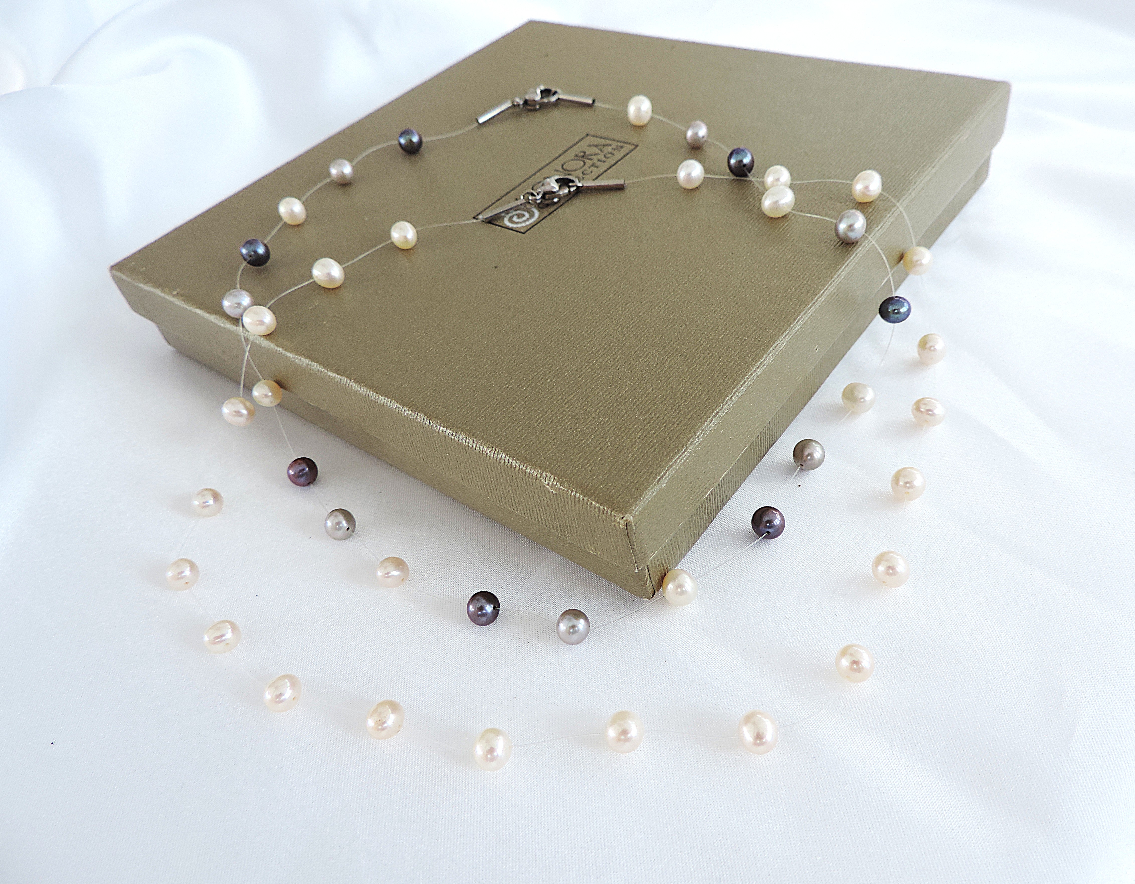 Honora Collection 2 x Floating Freshwater Pearls Necklaces New Boxed