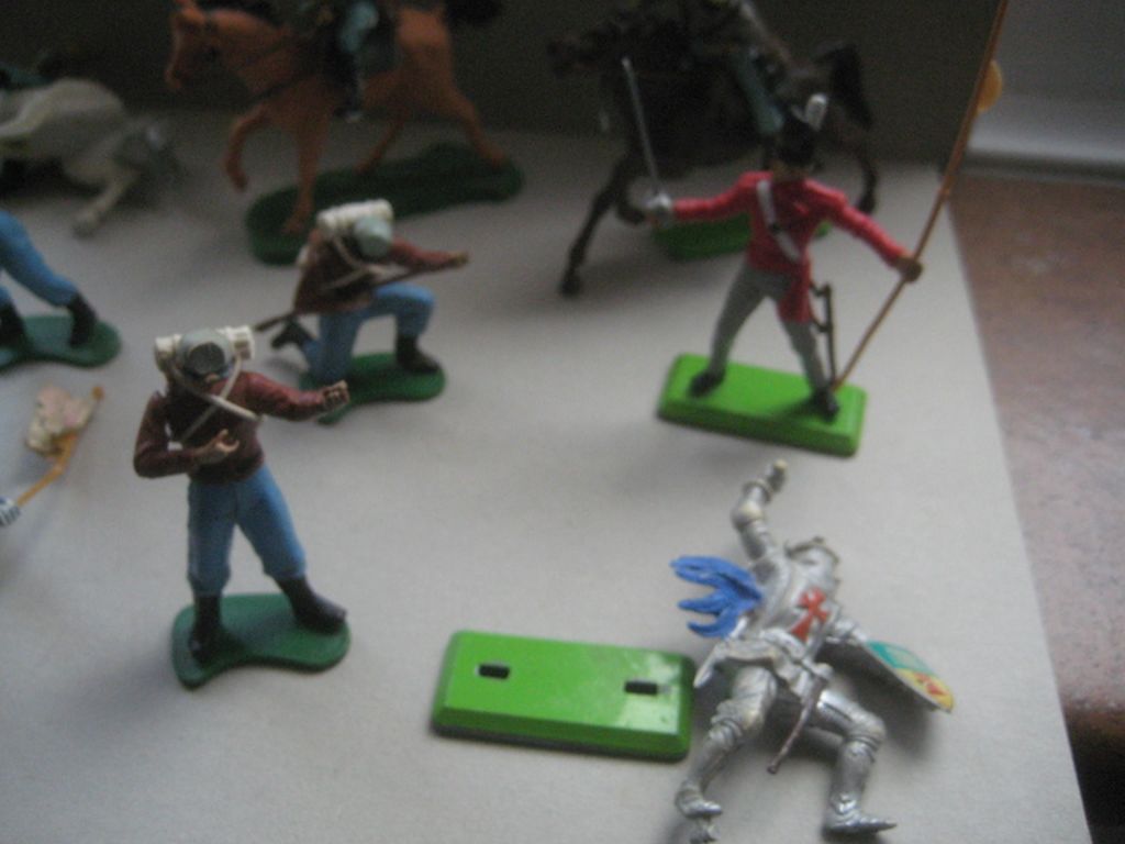 A Group of 11 Vintage Britain's Ltd Plastic Soldiers