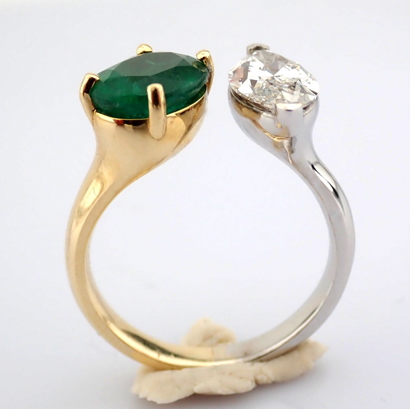 Marquise Cut Lab-Grown Diamond Ring - 3.74 Total Carat (IGI Certified)