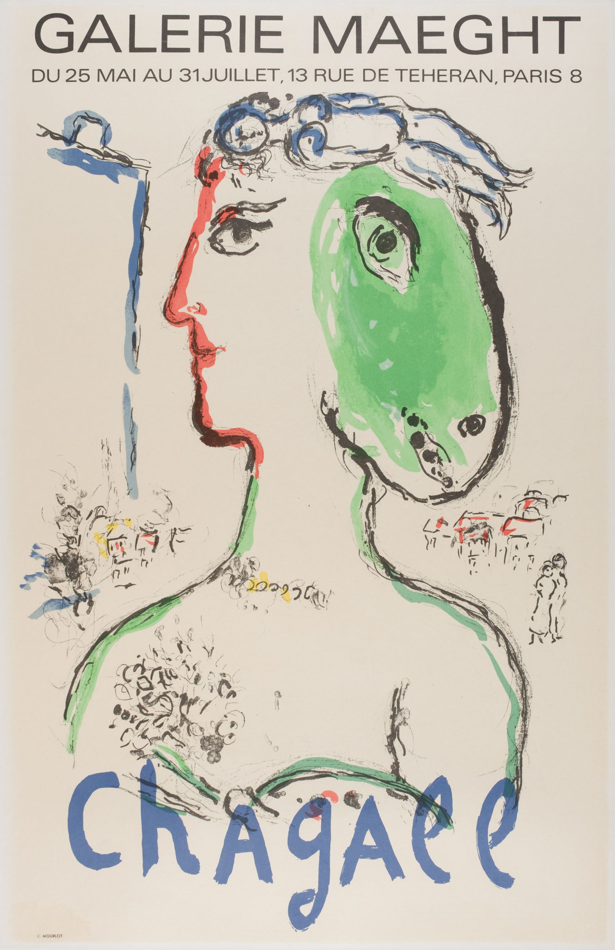 Iconic Chagall 'Artist As A Horse' 1972.