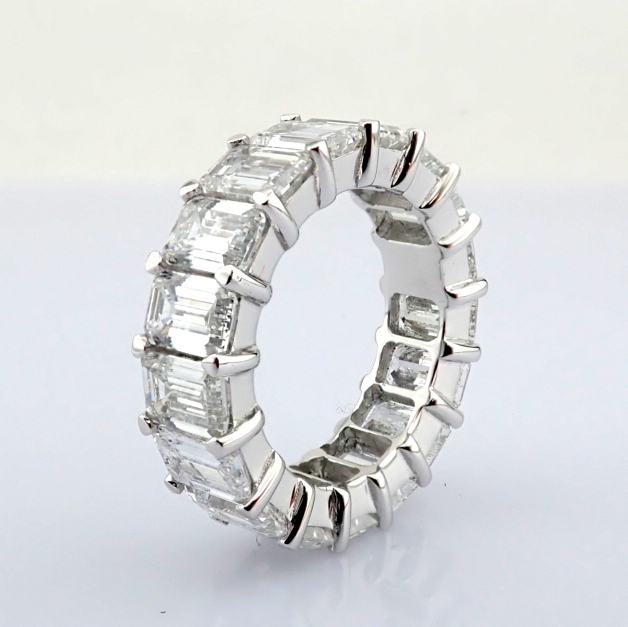 Emerald Cut Lab-Grown Diamond Ring - 10.39 Total Carat (MDI Certified)