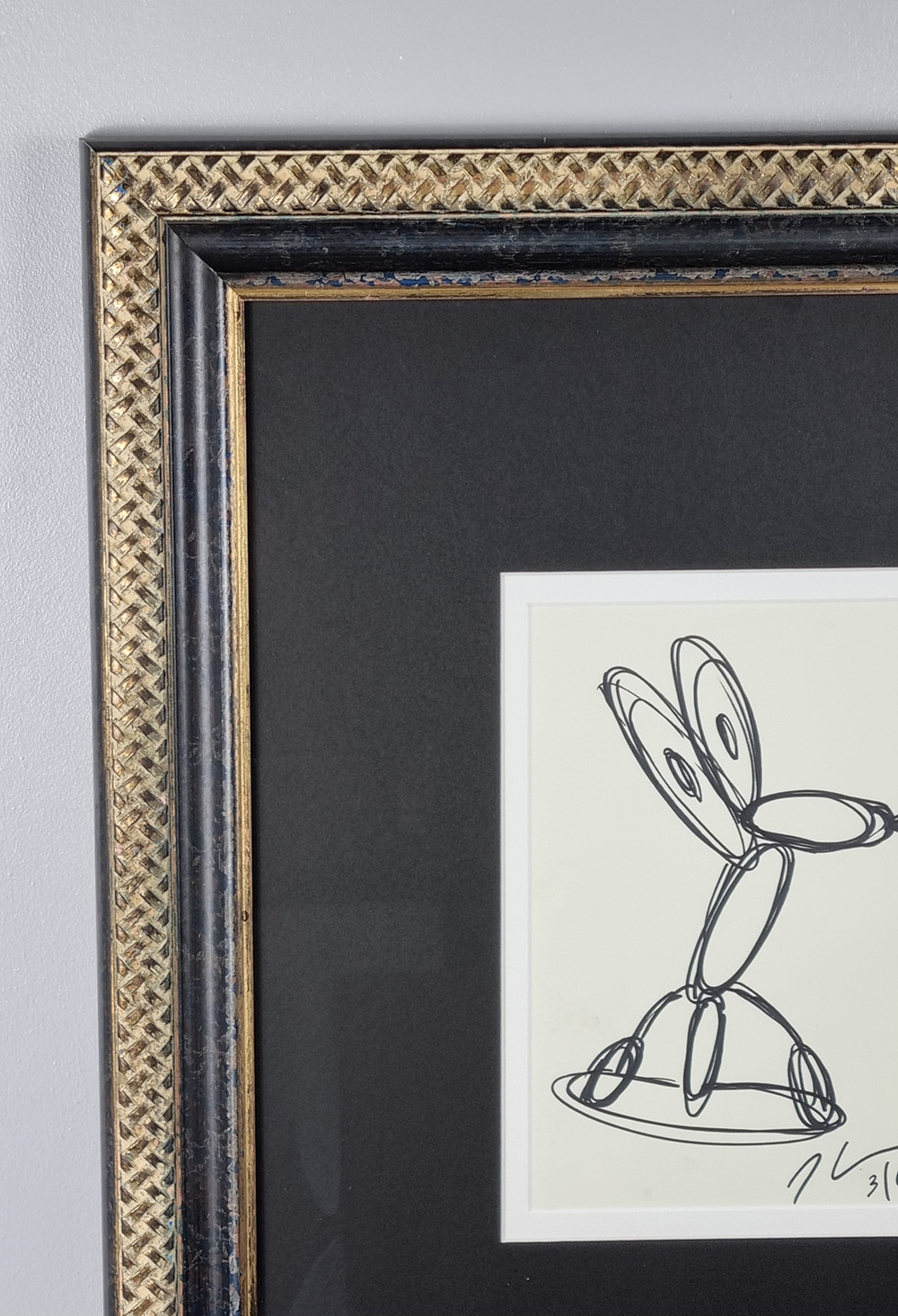 Jeff Koons Original Drawing Signed