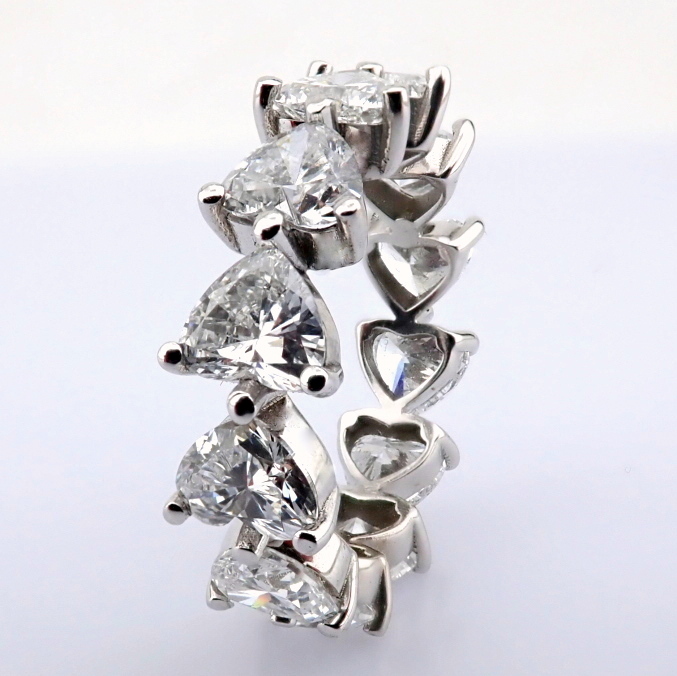 Heart Cut Lab-Grown Diamond Ring - 5.28 Total Carat (MDI Certified)