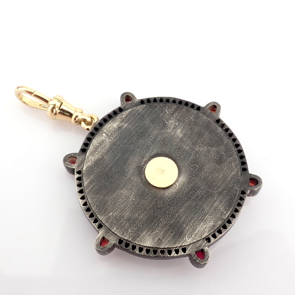 Natural Diamond 14K Yellow Gold Pendant