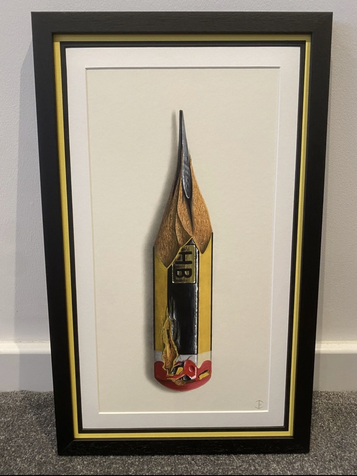 Jamie Eade - Staedtler Pencil - Original Colour Pencil Drawing On Museum Board.