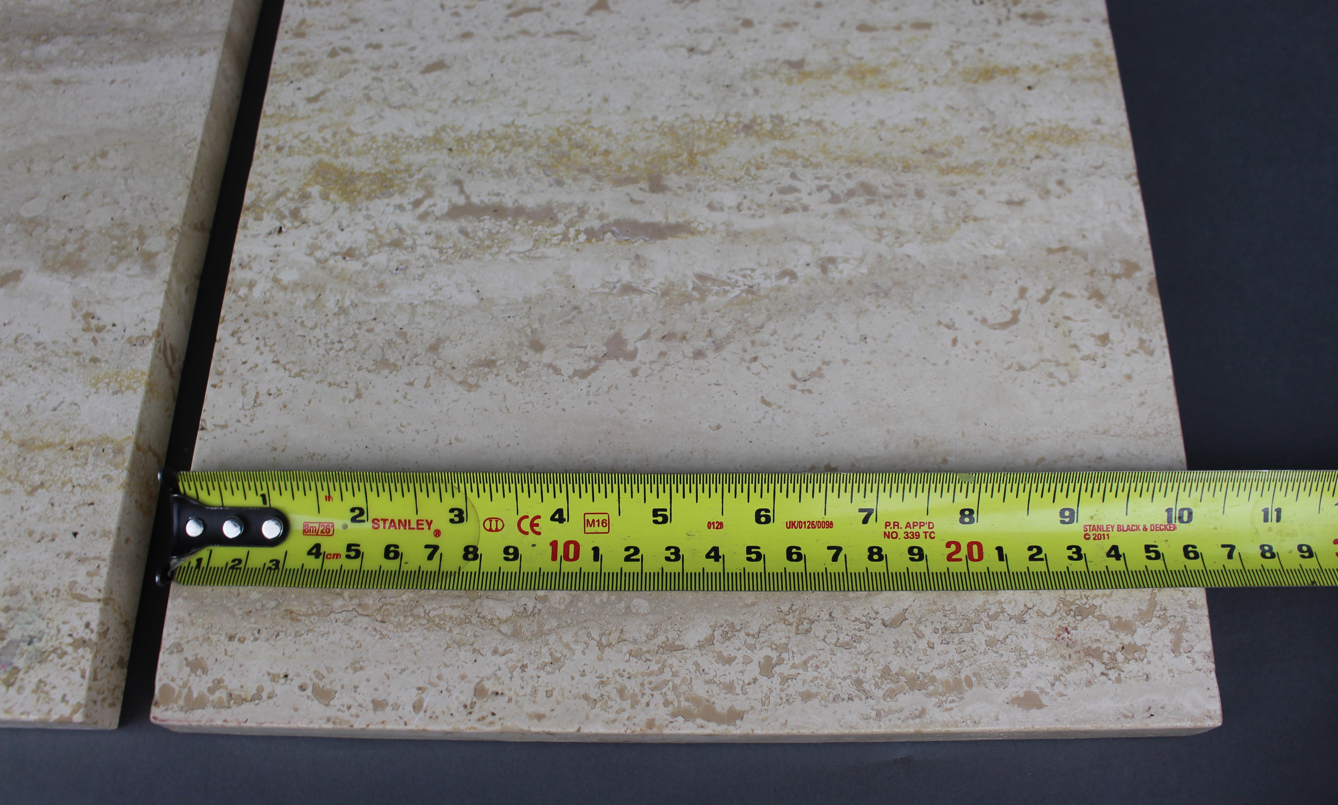 Pair of Vintage Square Marble Plinths