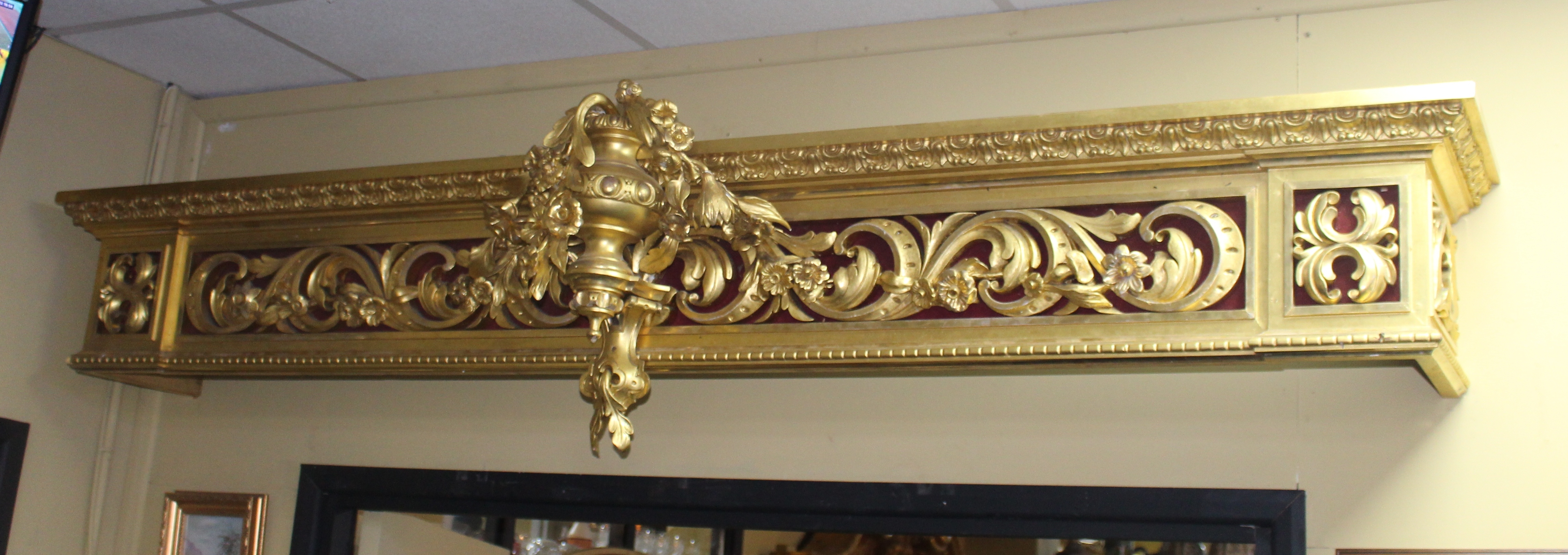 Regency Carved Wood Composition Pelmet by D.J. McLauchlan