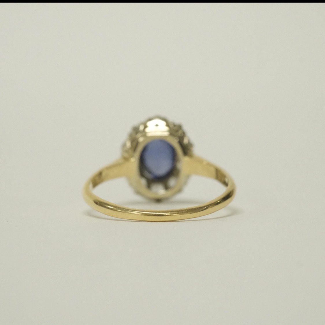 Carmose Ring, 18 K Gold With 0.25 ct Topaz and White Stones