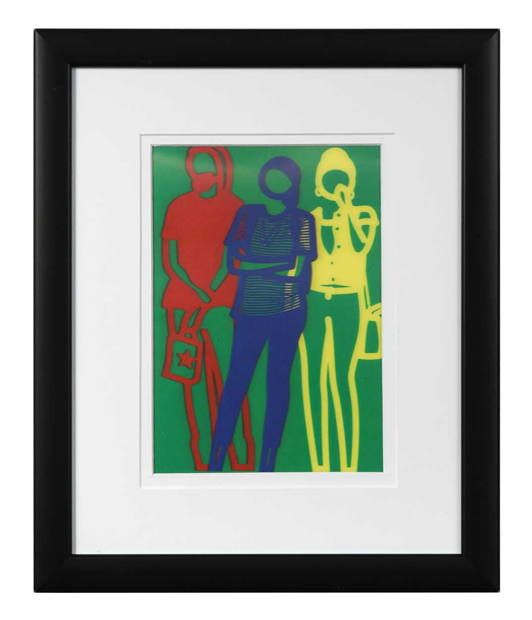 Julian Opie (1958-), Krobath, 3D Lenticular Moving Image, In Vibrant Colour, Framed, 2019