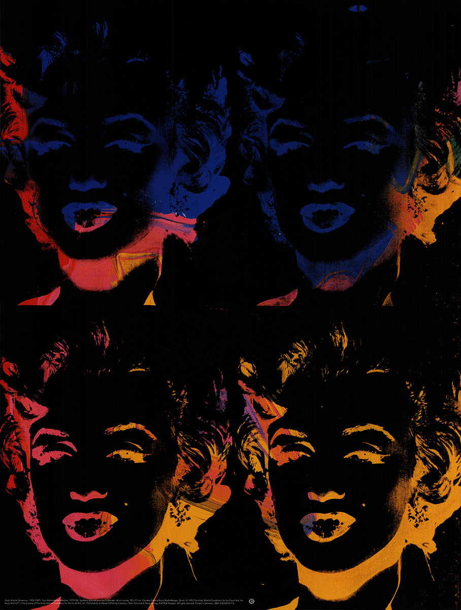 Andy Warhol - Marilyn x 4 Multicouor 1993