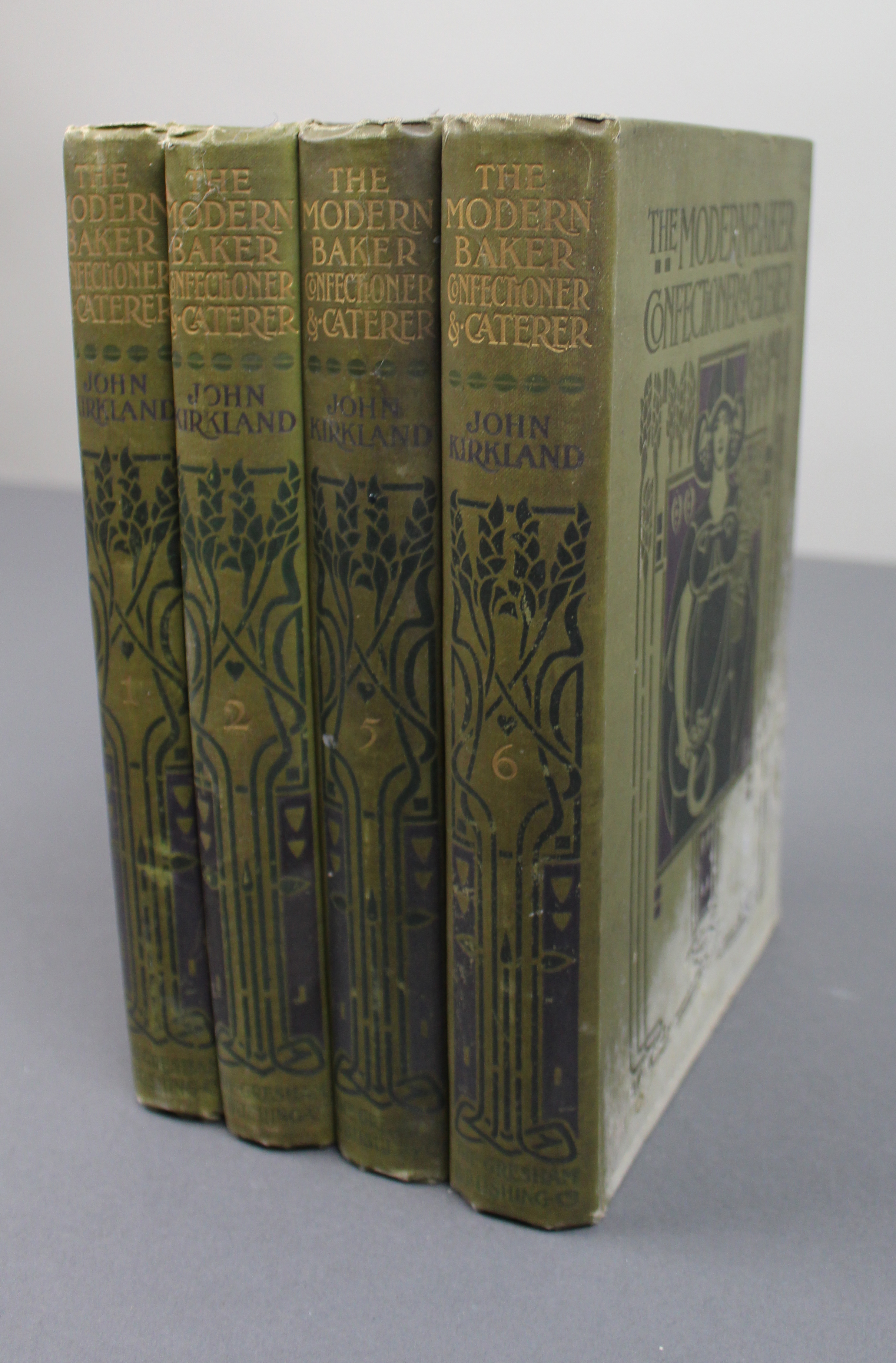 Collection of 4 Volumes The Modern Baker John Kirkland