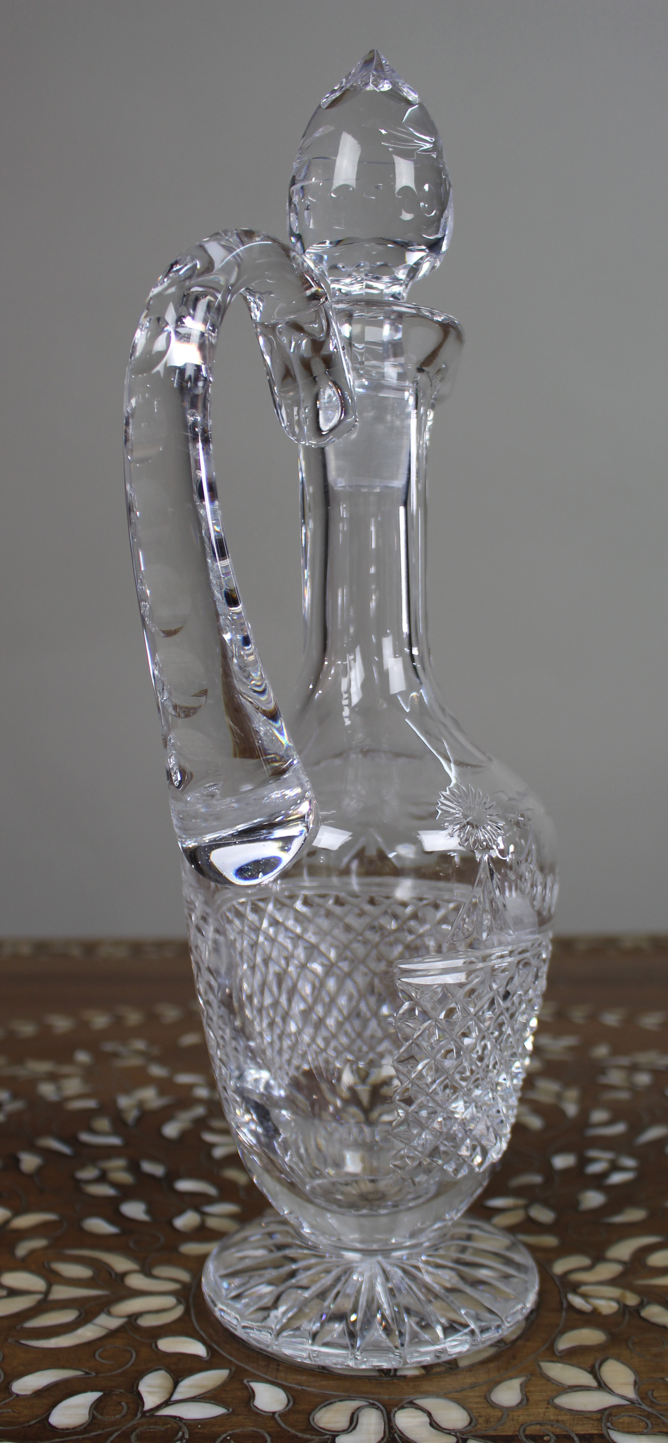 Fine Stuart Crystal Beaconsfield Cut Glass Claret Jug