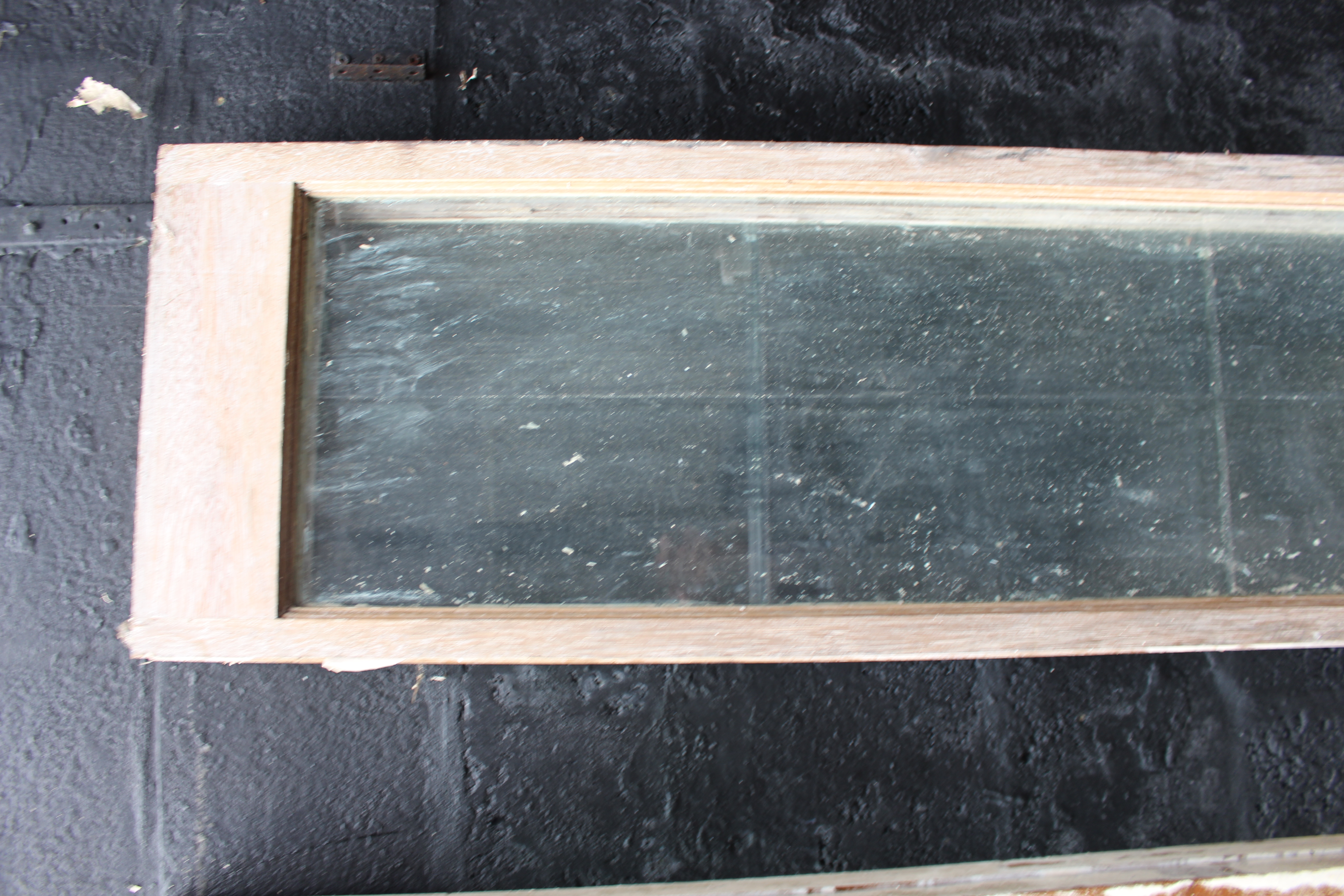Set of 4 Vintage Carved Wood Bevelled Glazed Hinged Doors