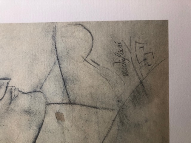 Modogliani. Lithograph 1989