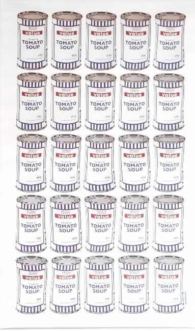 Banksy (b 1973) ‘Tesco Value Tomato Soup Can’, Lithograph Print, Framed, 2006