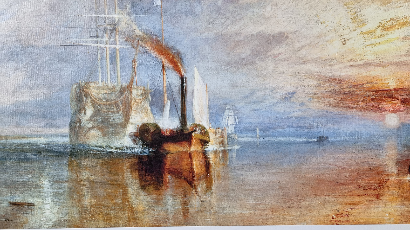 J.M.W. Turner "Fighting Temeraire" Limited Edition On Canvas.