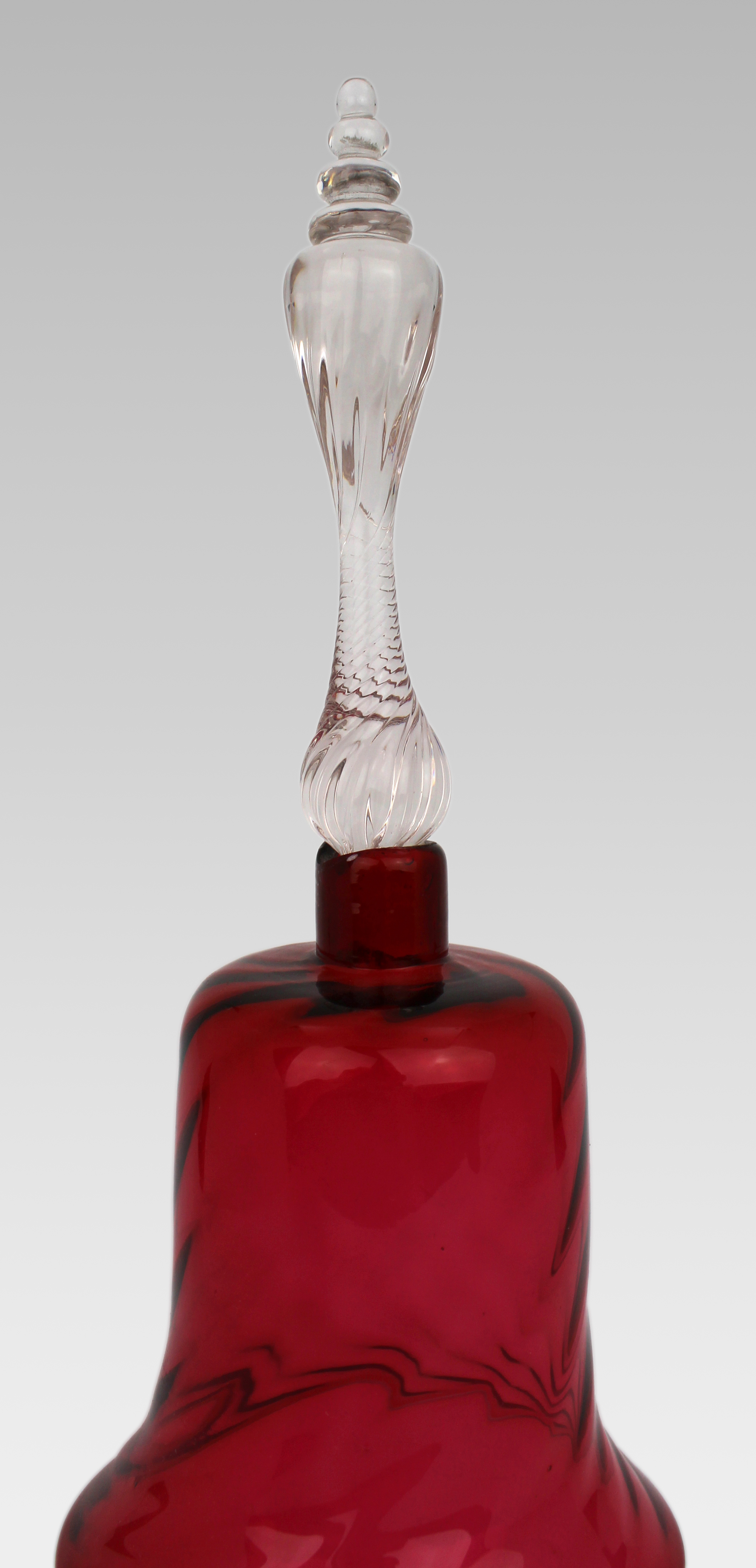 Victorian Cranberry Glass Smoke Bell