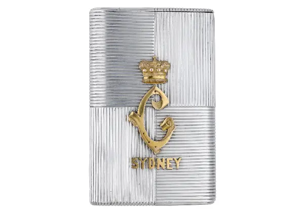Royalty A Russian Imperial silver presentation cigarette and vesta case, by Nicholls & Plincke,