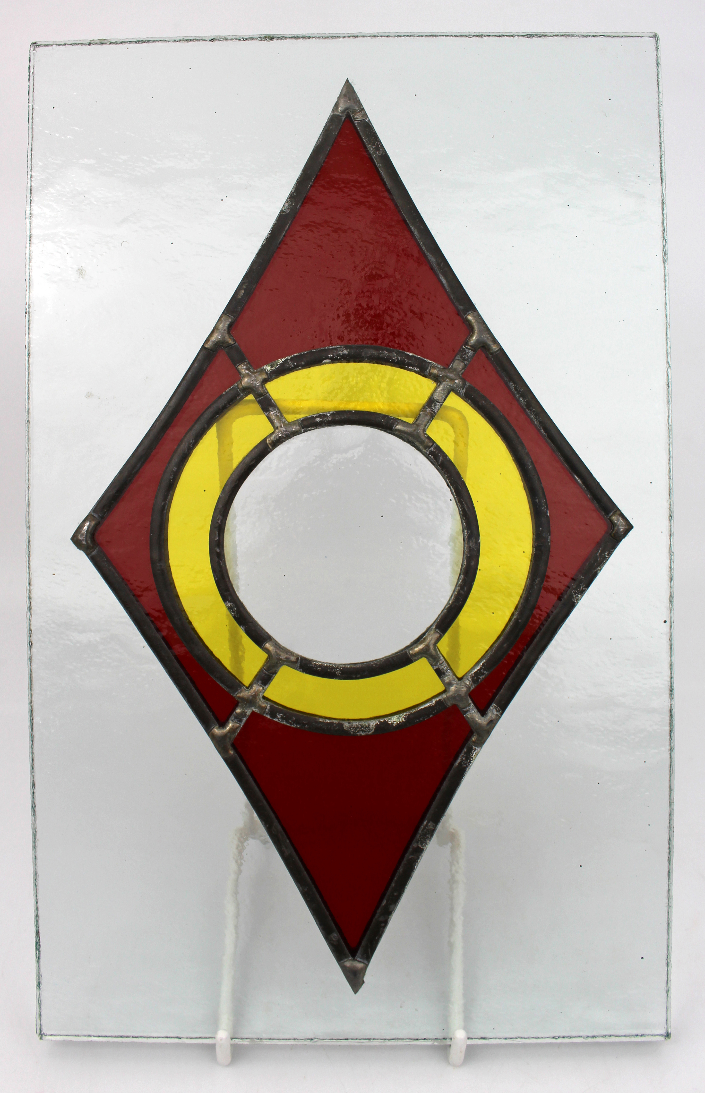 Set of 5 Vintage Stained Glass Panels