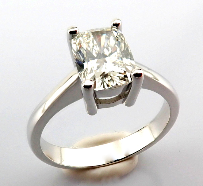 Cushion Cut Lab-Grown Diamond Ring - 1.49 Total Carat (IGI Certified)