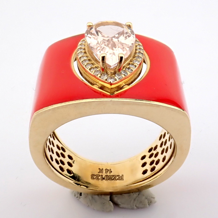 Natural Diamond 14K Yellow Gold Ring