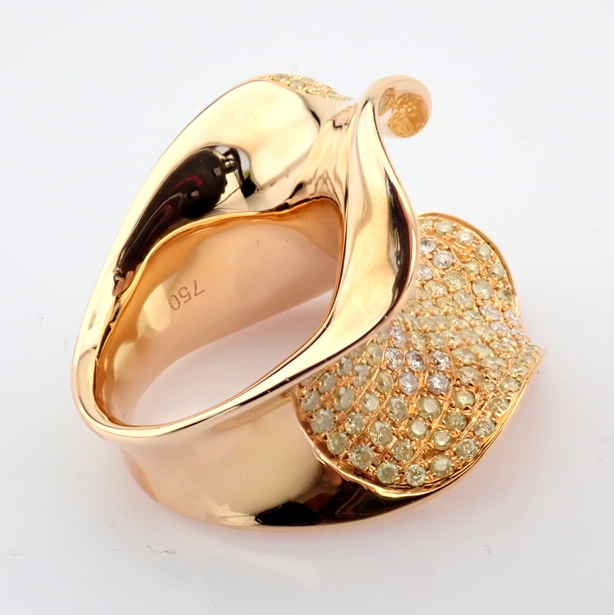 Natural Diamond 18K Rose/Pink Gold Ring