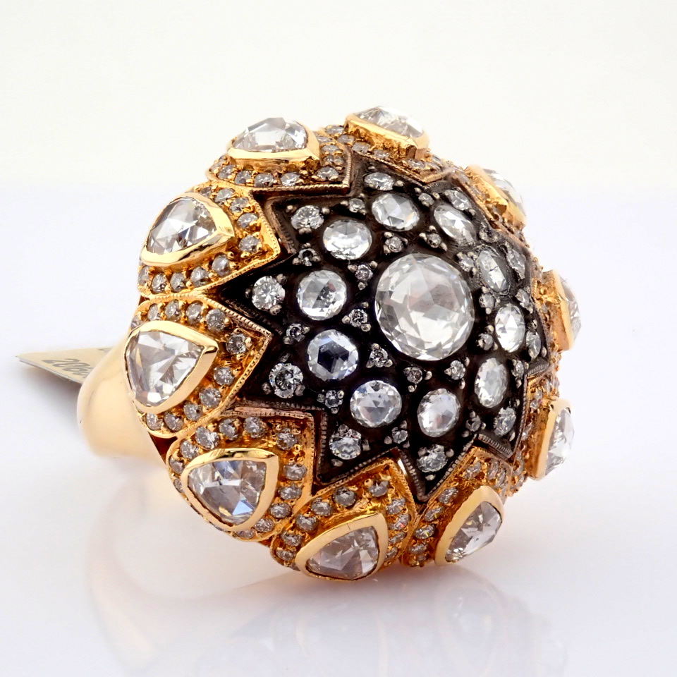 Natural Diamond 18K Rose/Pink Gold Ring