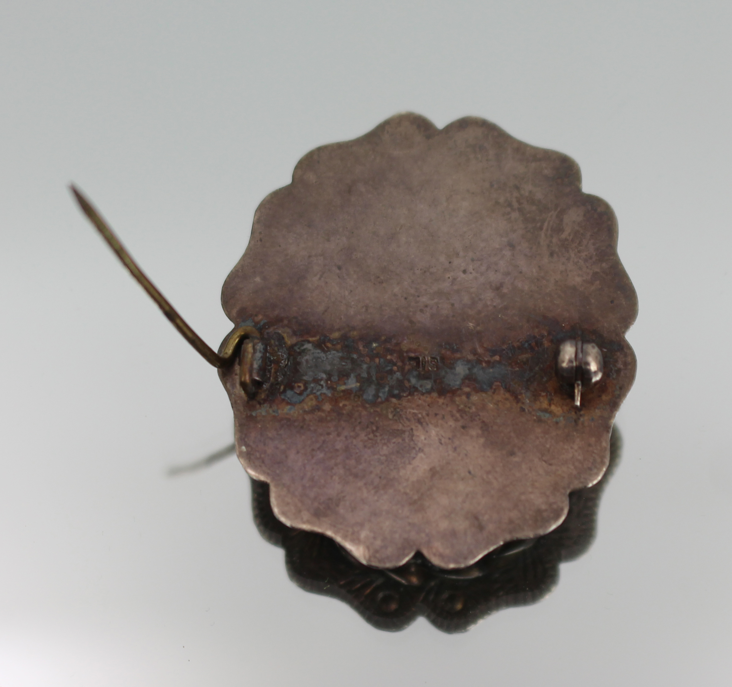Mid 20th Century Silver and Abalone Brooch – c.1950