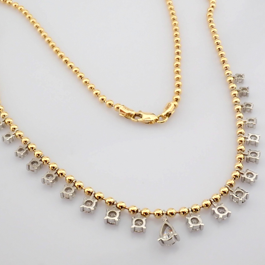 Pear Cut Lab-Grown Diamond Necklace - 2.77 Total Carat (MDI Certified)