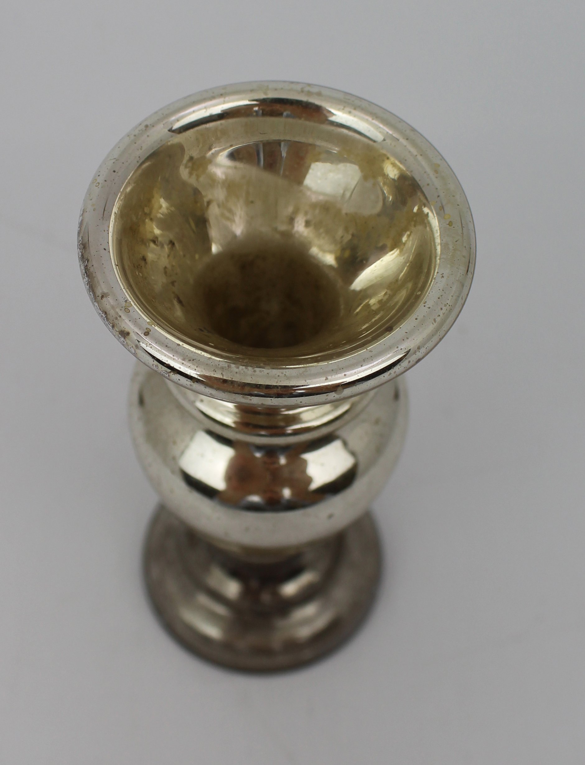 Small 19th Century Mercury Glass Vase