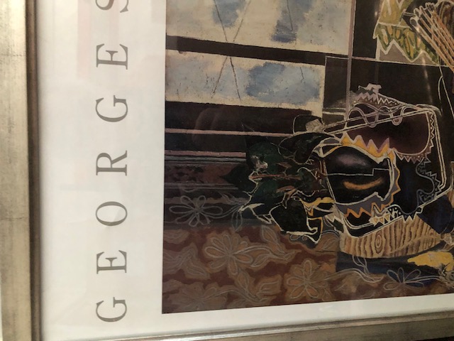 Georges Braque Exhibition Poster. Guggenheim New York 1988.