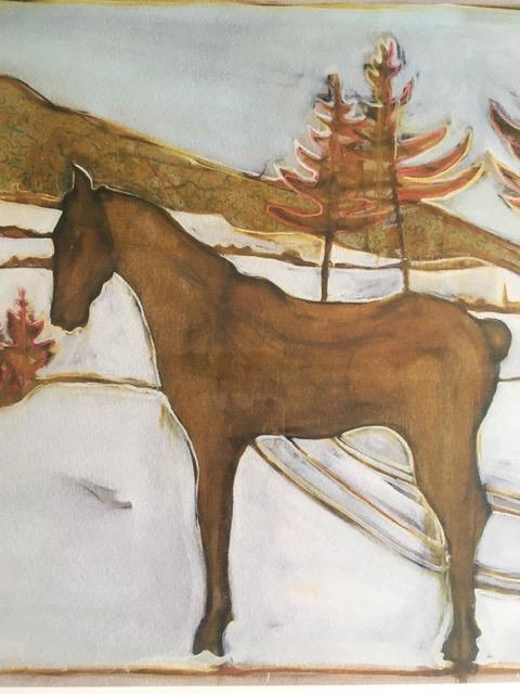 Billy Childish(b1959) 'Sledge Horse' Signed, Editioned, Pigment Print, Framed, 2013