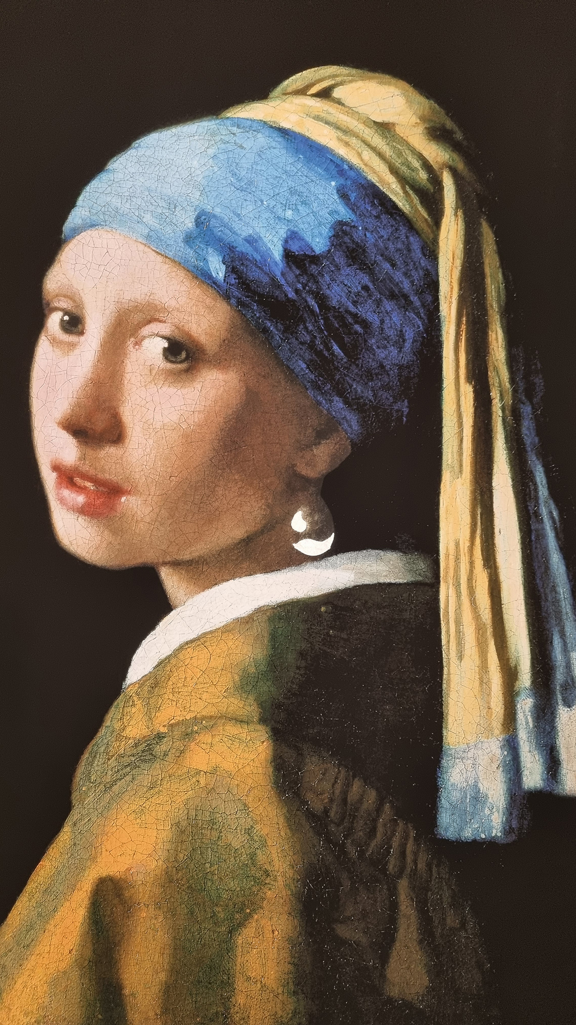 Johannes Vermeer 'Girl with a Pearl Earring' Platinum Leaf Rare