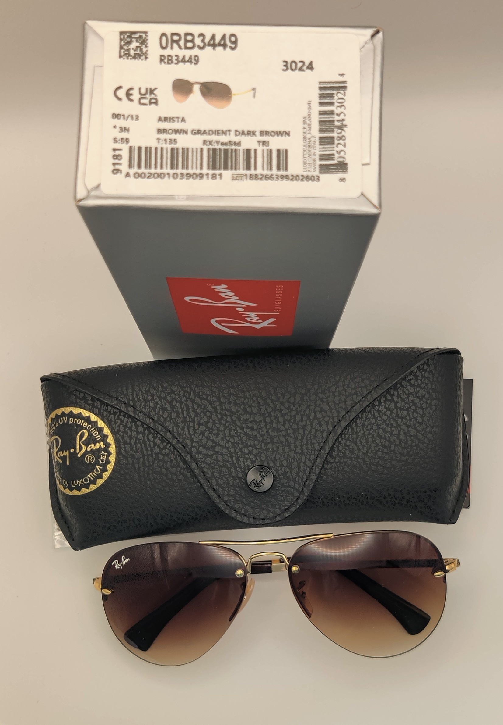 Ray Ban Sunglasses ORB3449 001/13 *3N