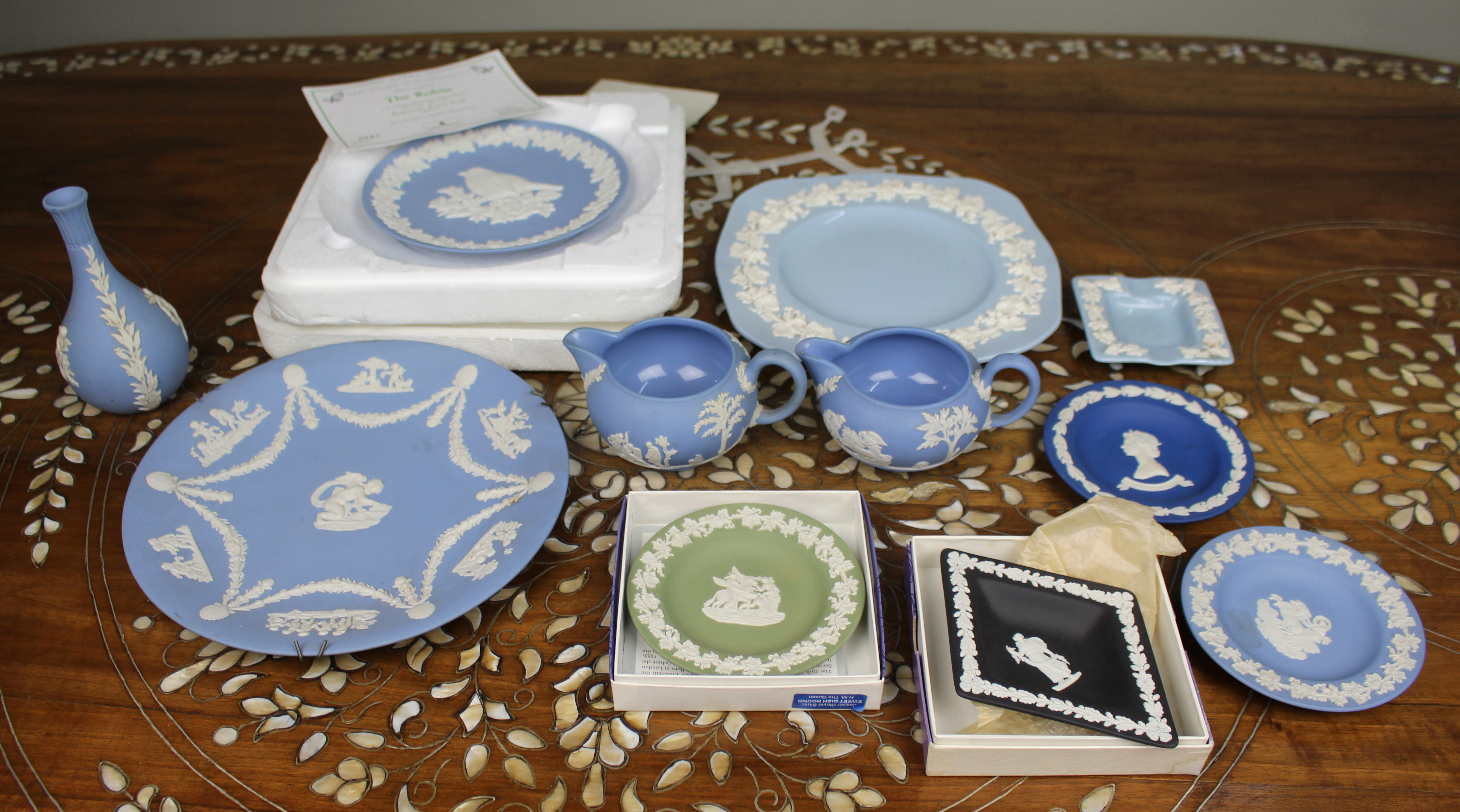 Collection of 11 Pieces of Wedgwood Jasperware