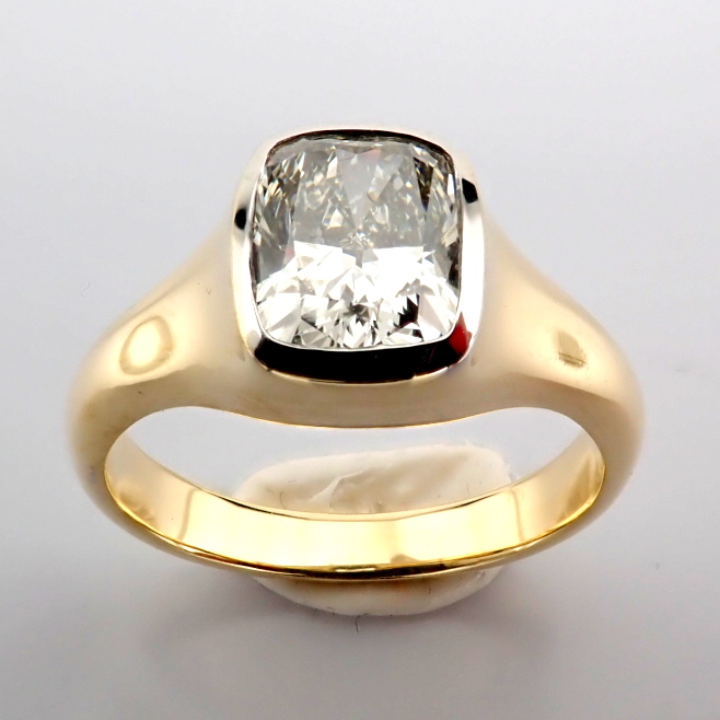 Cushion Cut Lab-Grown Diamond Ring - 1.43 Total Carat (IGI Certified)