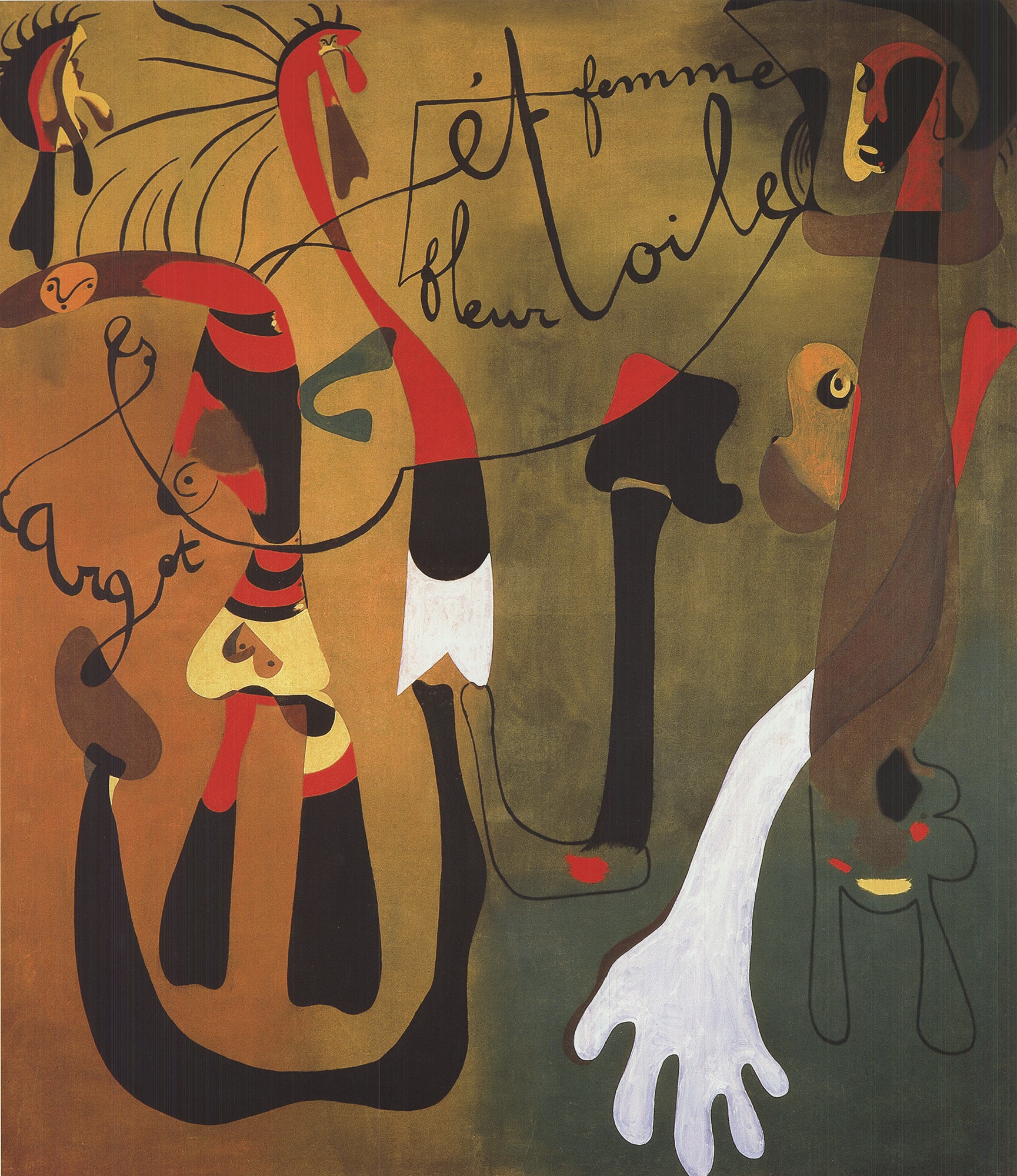 Joan Miro Painting (Escargo Femme Fleur Etoile) 2010